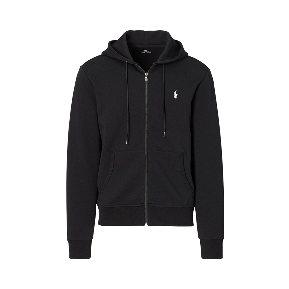 Double-Knit Full-Zip Hoodie - 001 Polo Black