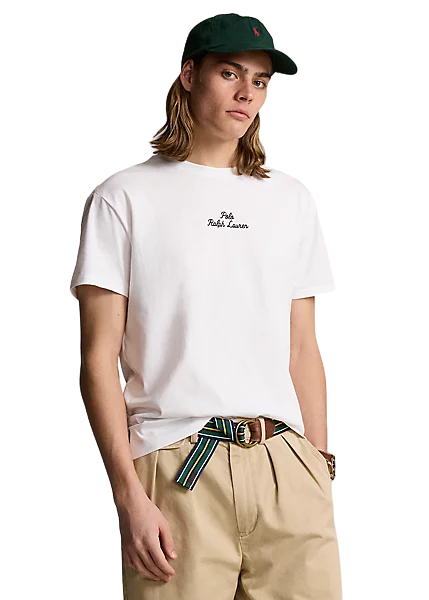 Classic Fit Logo Jersey T-Shirt - White