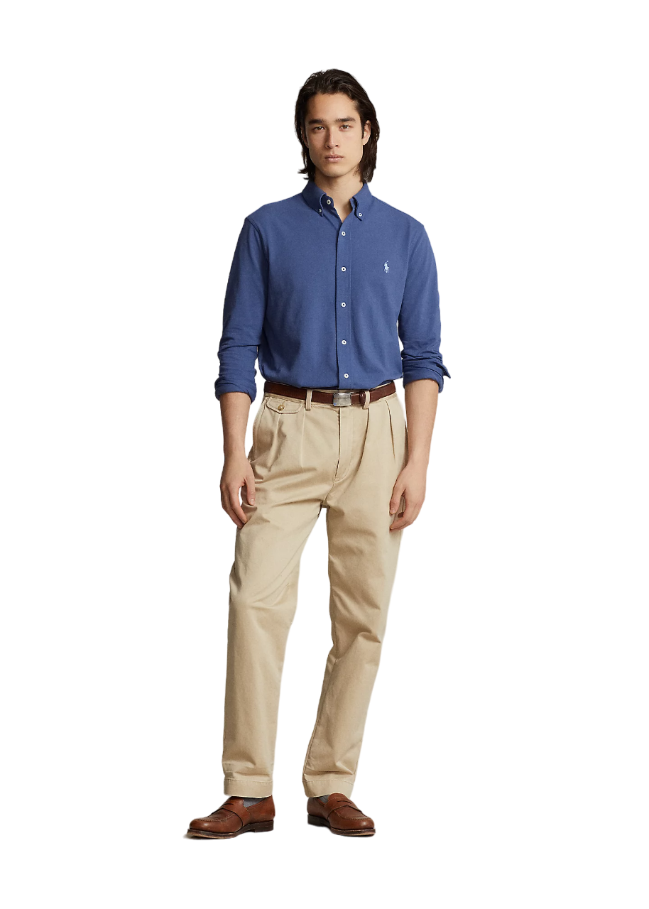 Featherweight Mesh Oxford Shirt - Blue