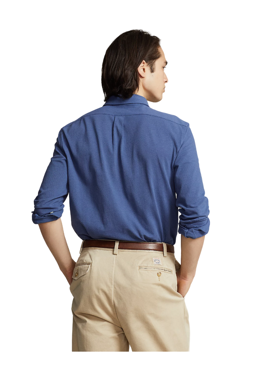 Featherweight Mesh Oxford Shirt - Blue