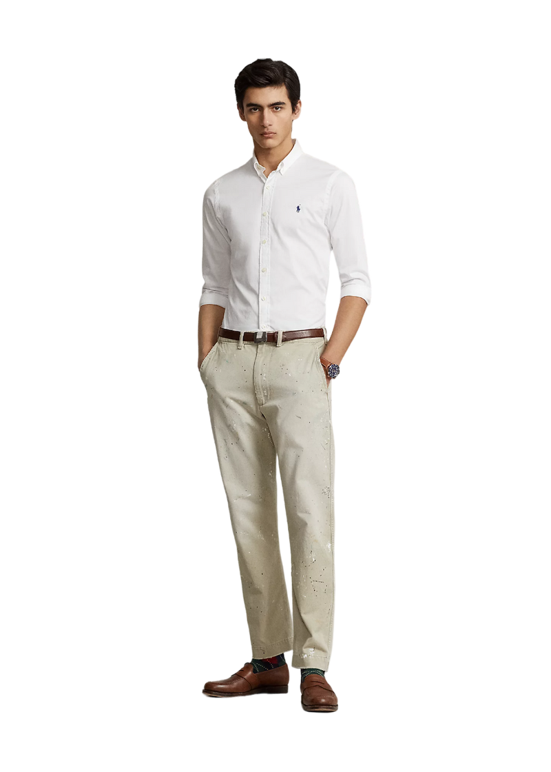 Slim Fit Twill Shirt - White