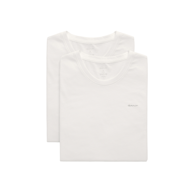 C-Neck T-Shirt 2-Pack - White