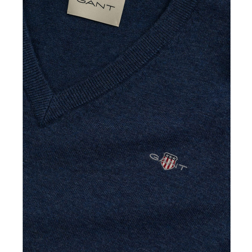 Classic Cotton V-Neck - Blue