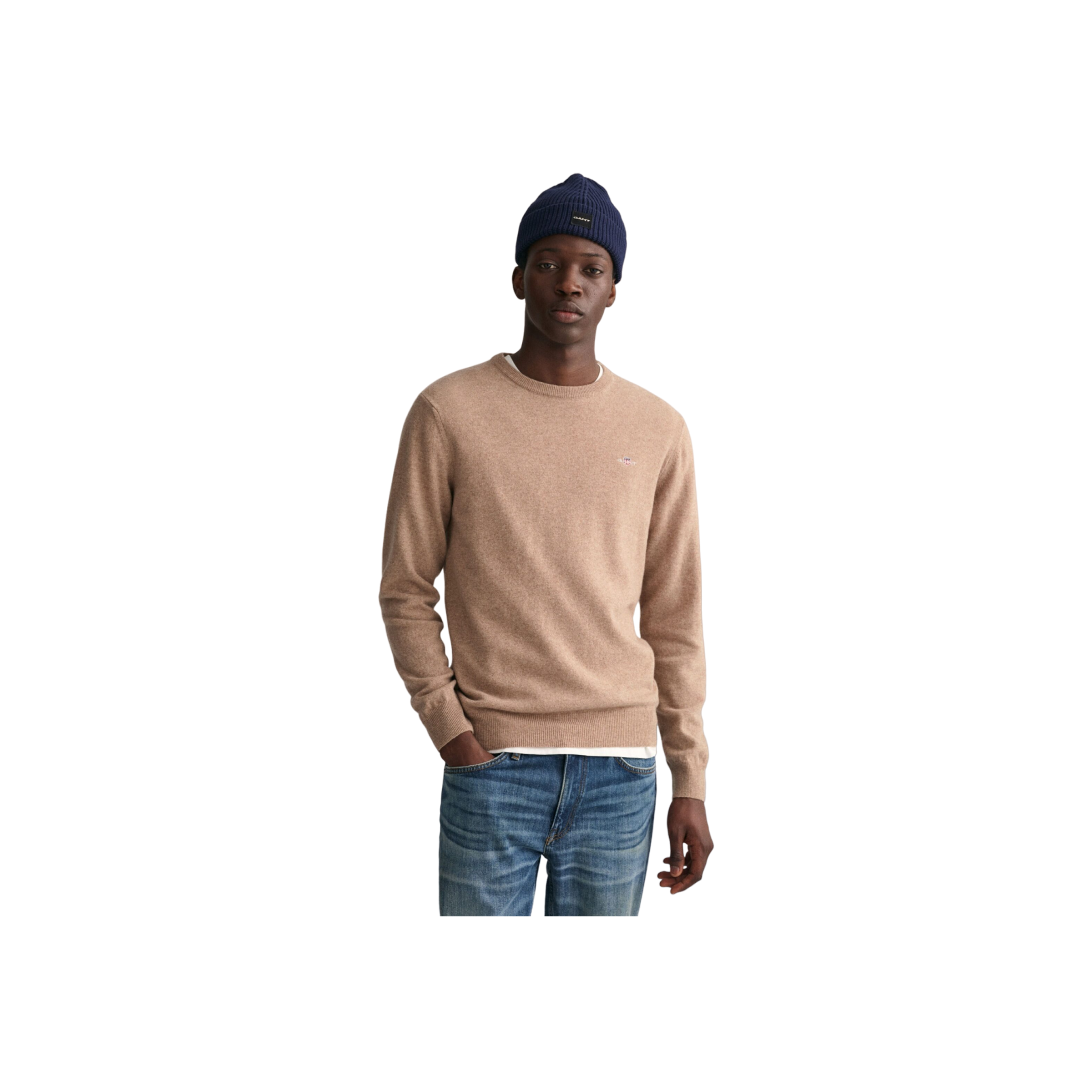 Superfine Lambswool C-Neck - Beige