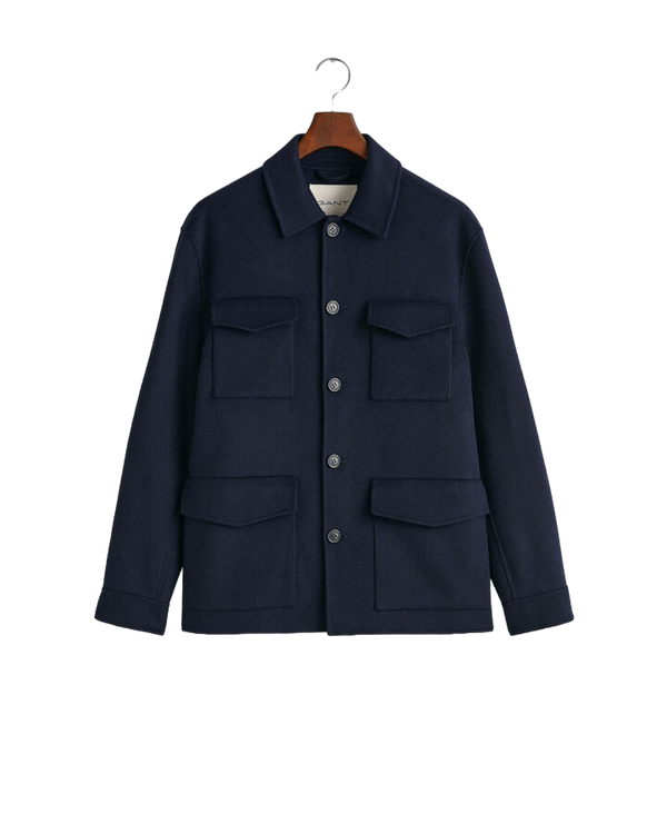 Hand-Stitched 4-Pkt Jacket - Blue