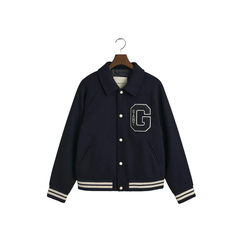 Gant Wool Varsity Jacket - Blue