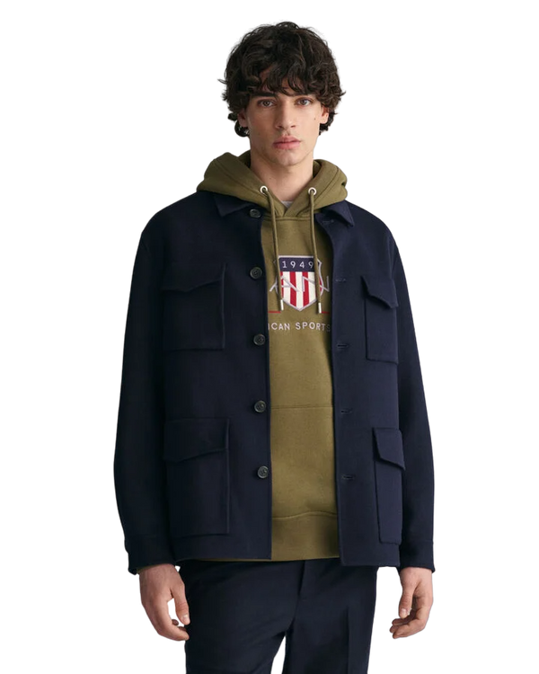 Hand-Stitched 4-Pkt Jacket - Blue