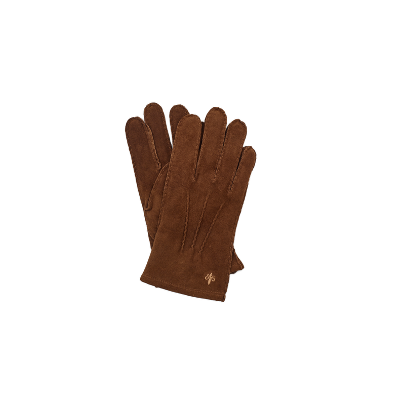 Morris Suede Gloves - Brown