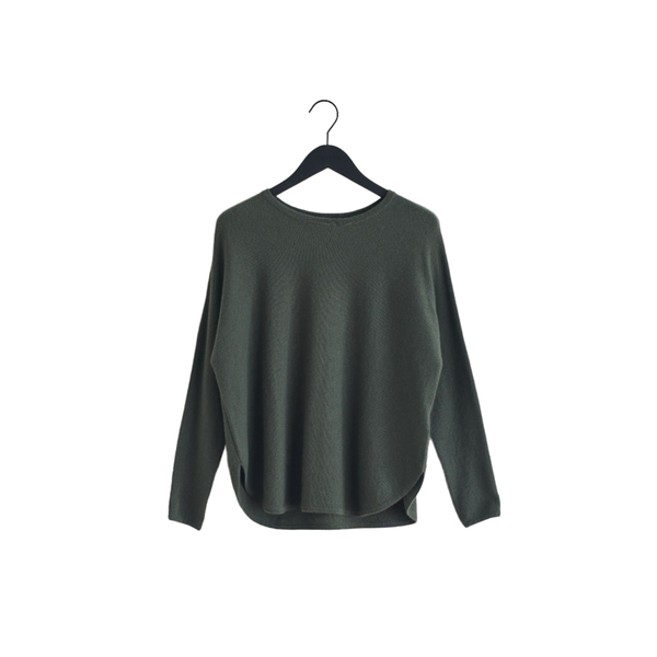Curved Sweater - Green