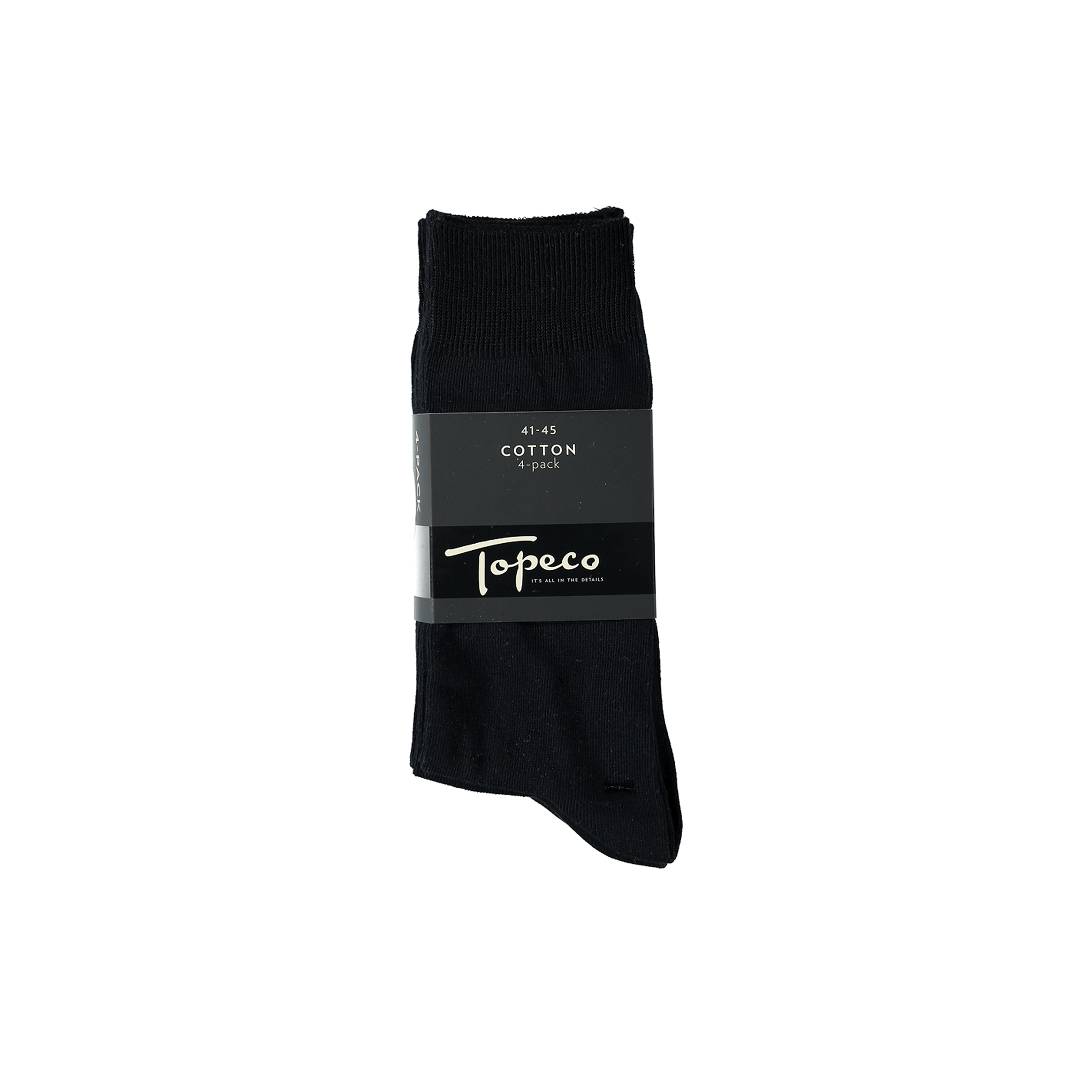 4P Bamboo Sock - Black