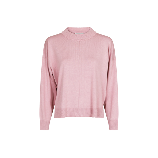 Binni Solid Knit Blouse - Pink