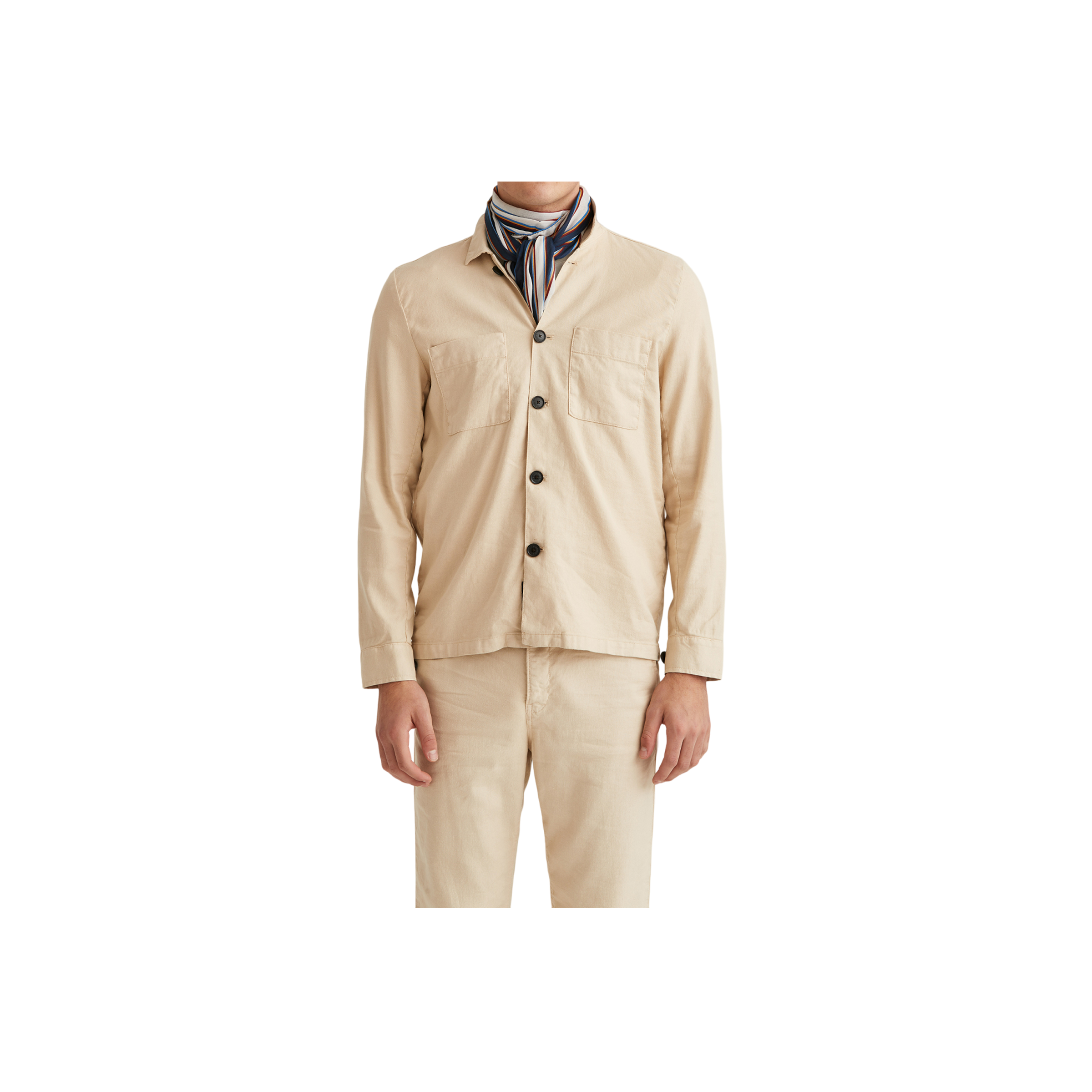 Fenix Linen Shirt Jacket - White