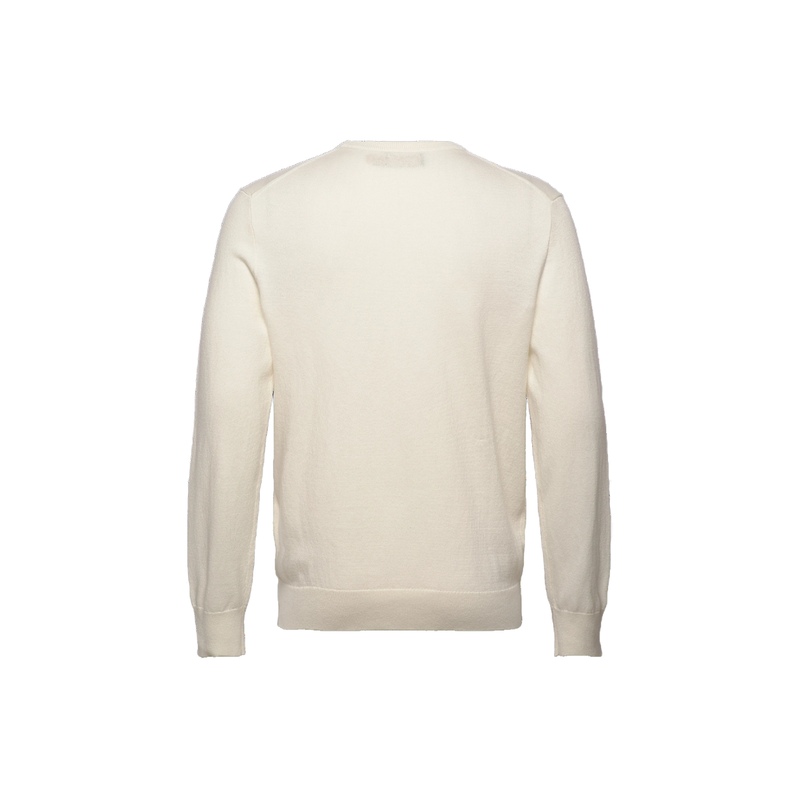 Long Sleeve-Pullover - White