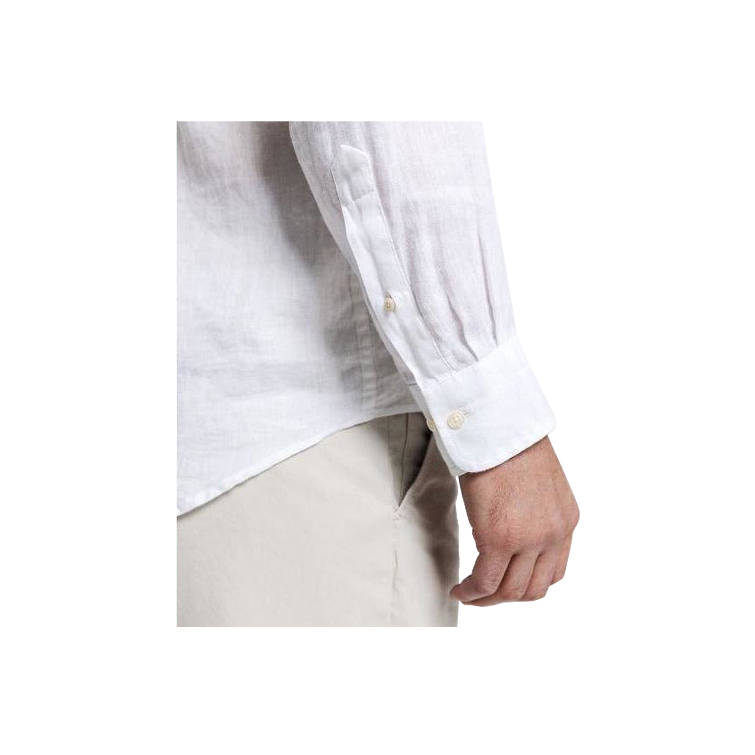 The Linen Shirt Reg Bd - White