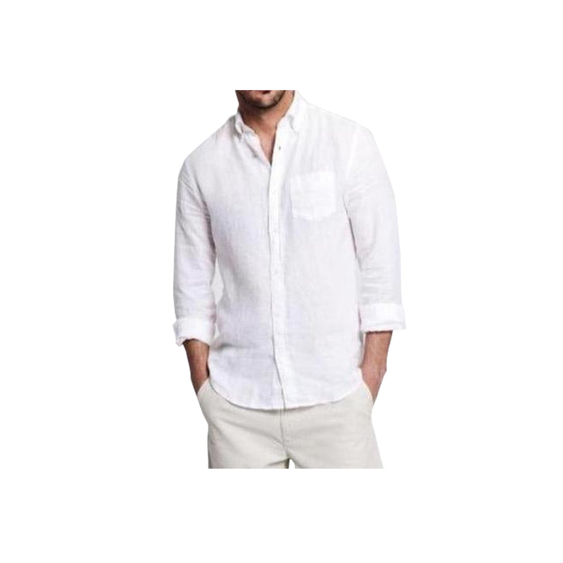 The Linen Shirt Reg Bd - White
