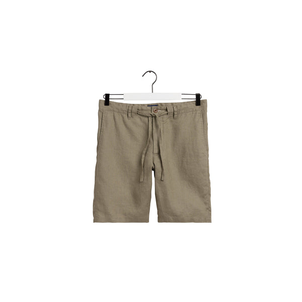 Relaxed Linen DS Shorts - Green