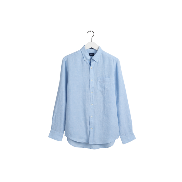 The Linen Shirt Reg Bd - Blue