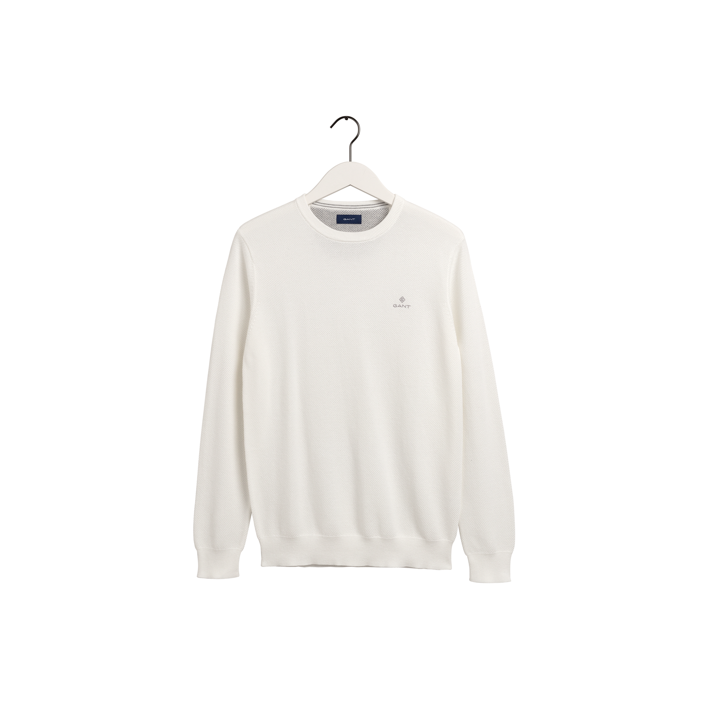 Cotton Pique Crew - Beige