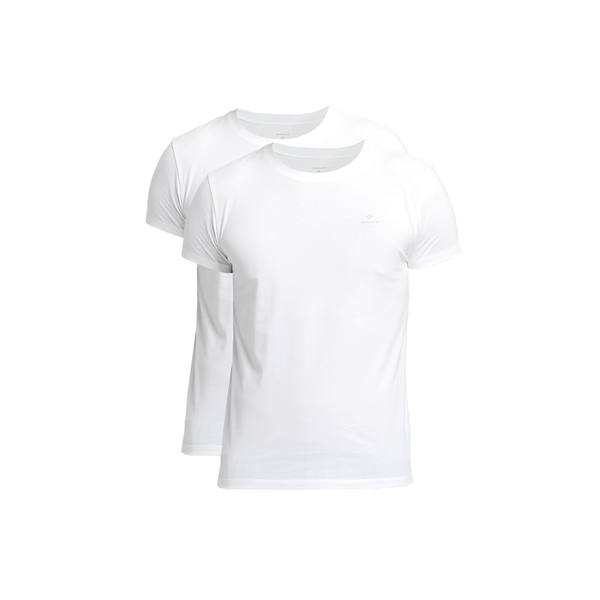 C-neck T-shirt 2-pack - White