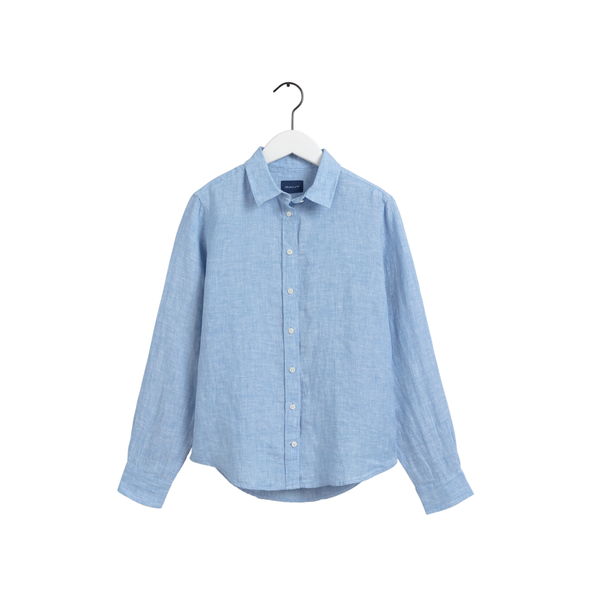 Linen Chambray Shirt - Blue