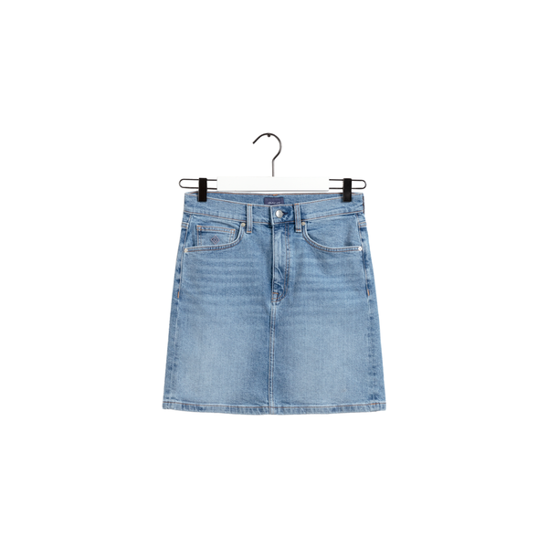 Short Denim Skirt - Blue