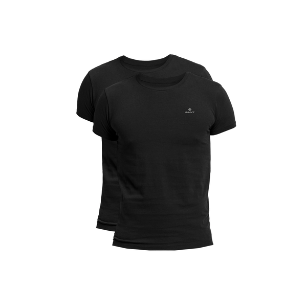 C-neck T-shirt 2-pack - Black