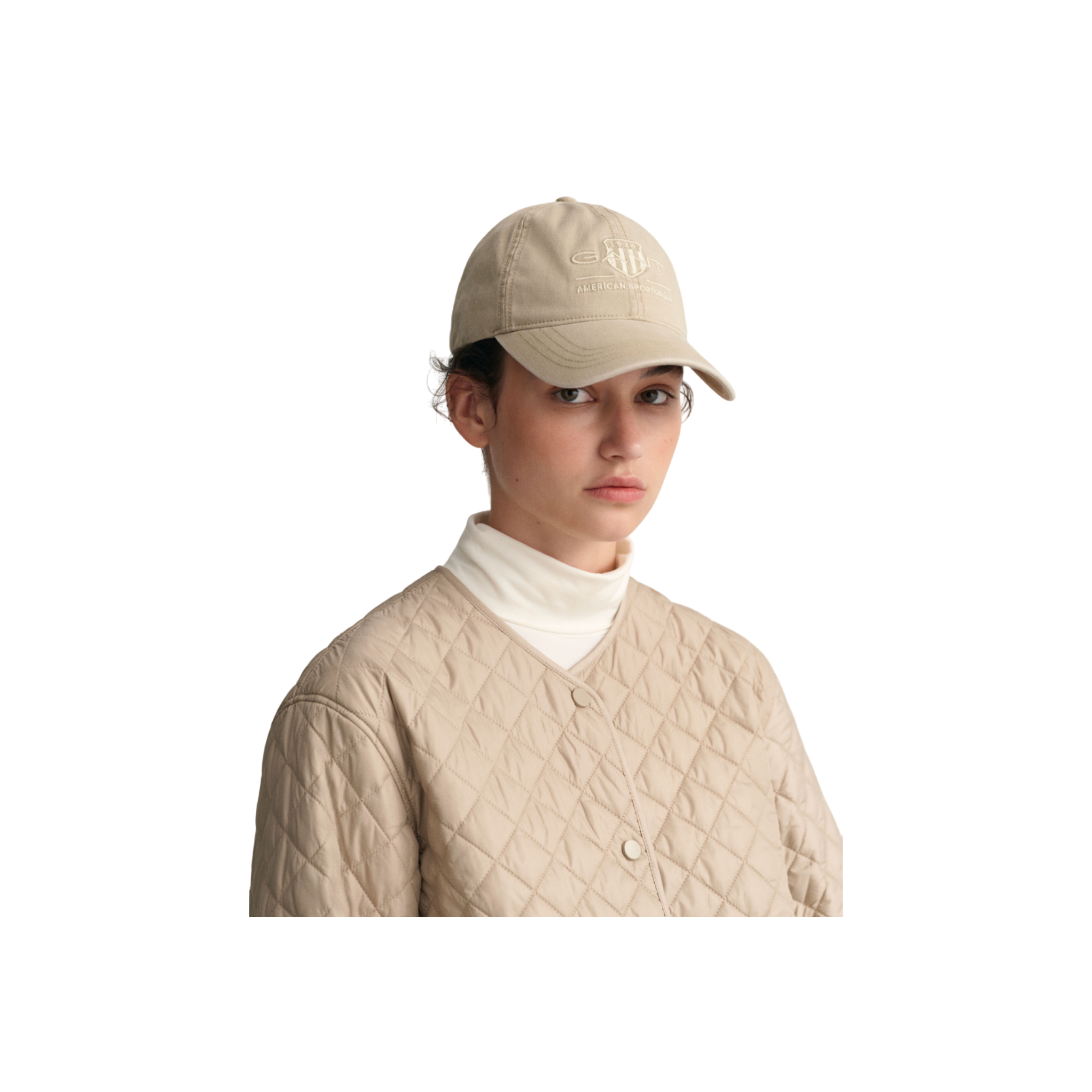 Tonal Archive Shield Cap - Beige