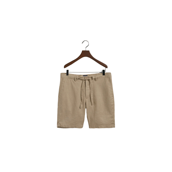 Relaxed Linen DS Shorts - Beige