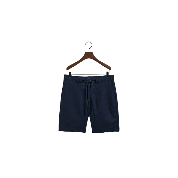 Relaxed Linen DS Shorts - Blue