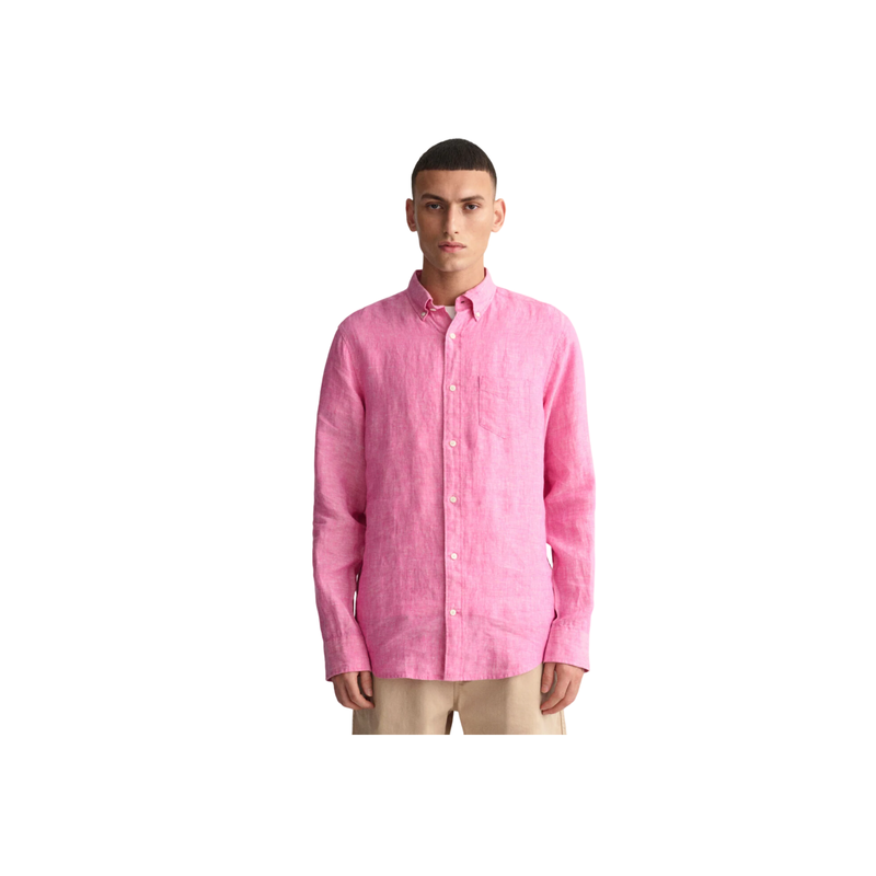 Reg Linen Shirt - Pink