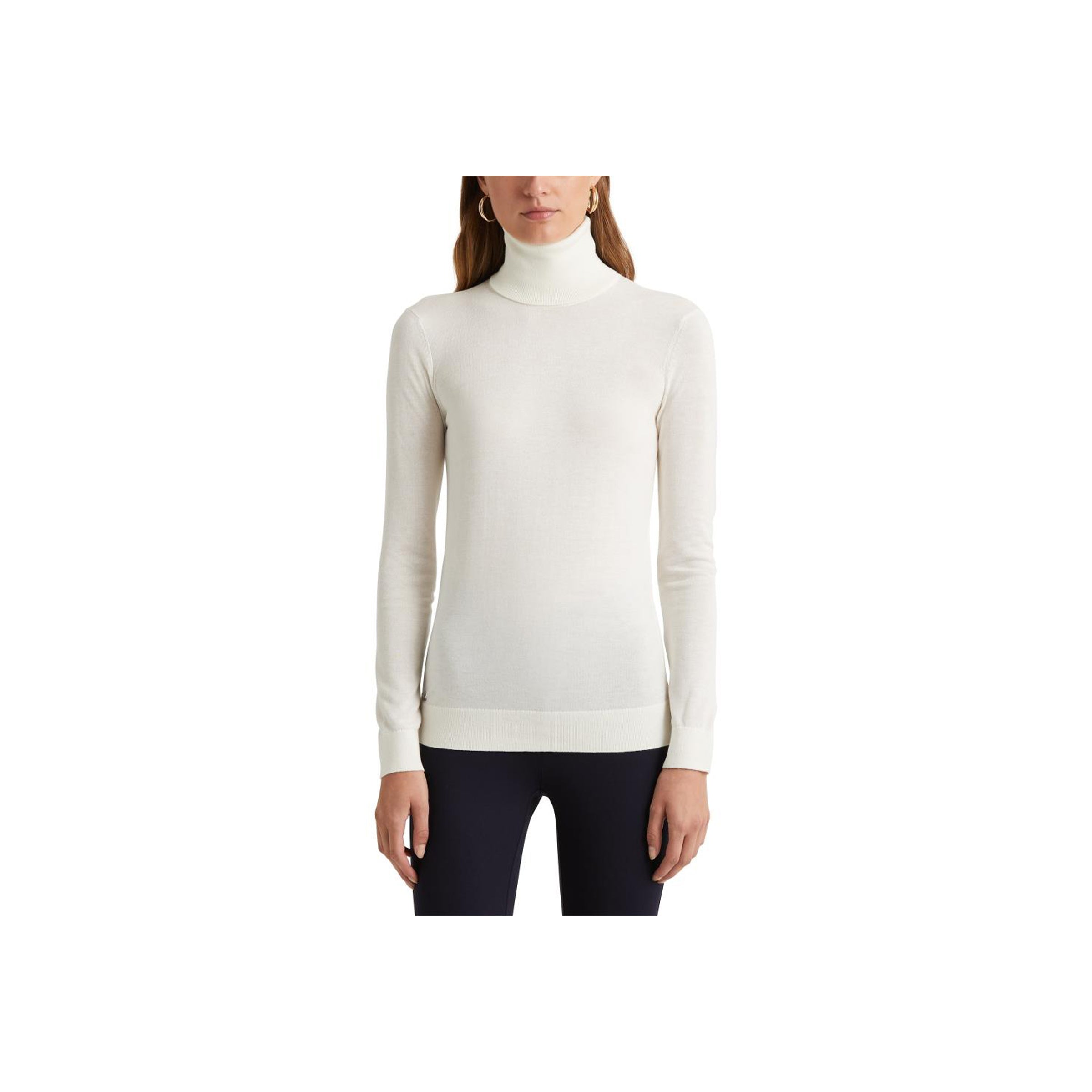 Zoe-Long Sleeve-Sweater - White