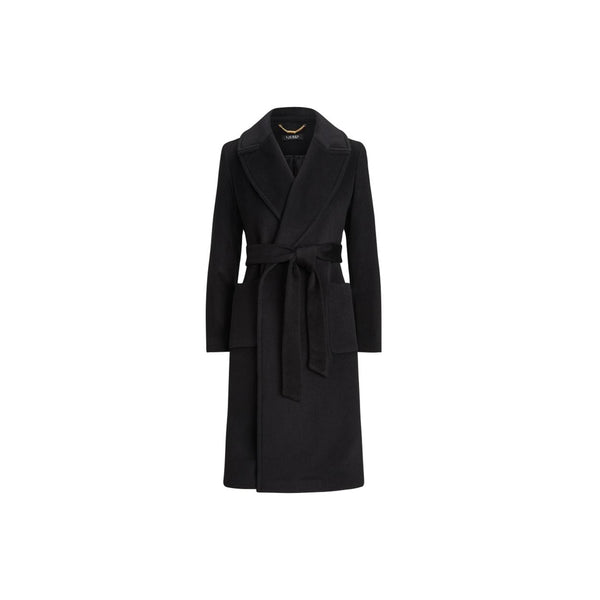 Db Wrp W/Pkt Lined Coat - Black