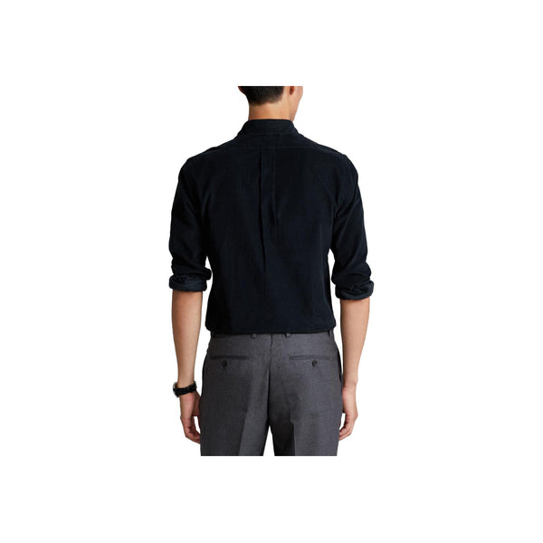Slim Fit Long Sleeve sport shirt - Black