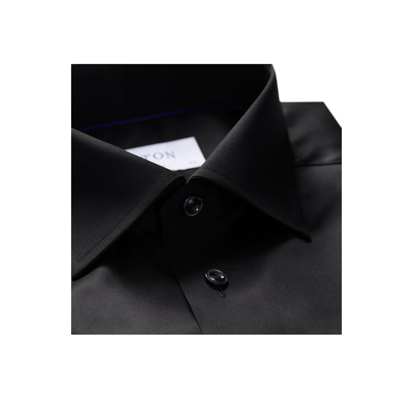 Signature Twill Super Slim Shirt - Black