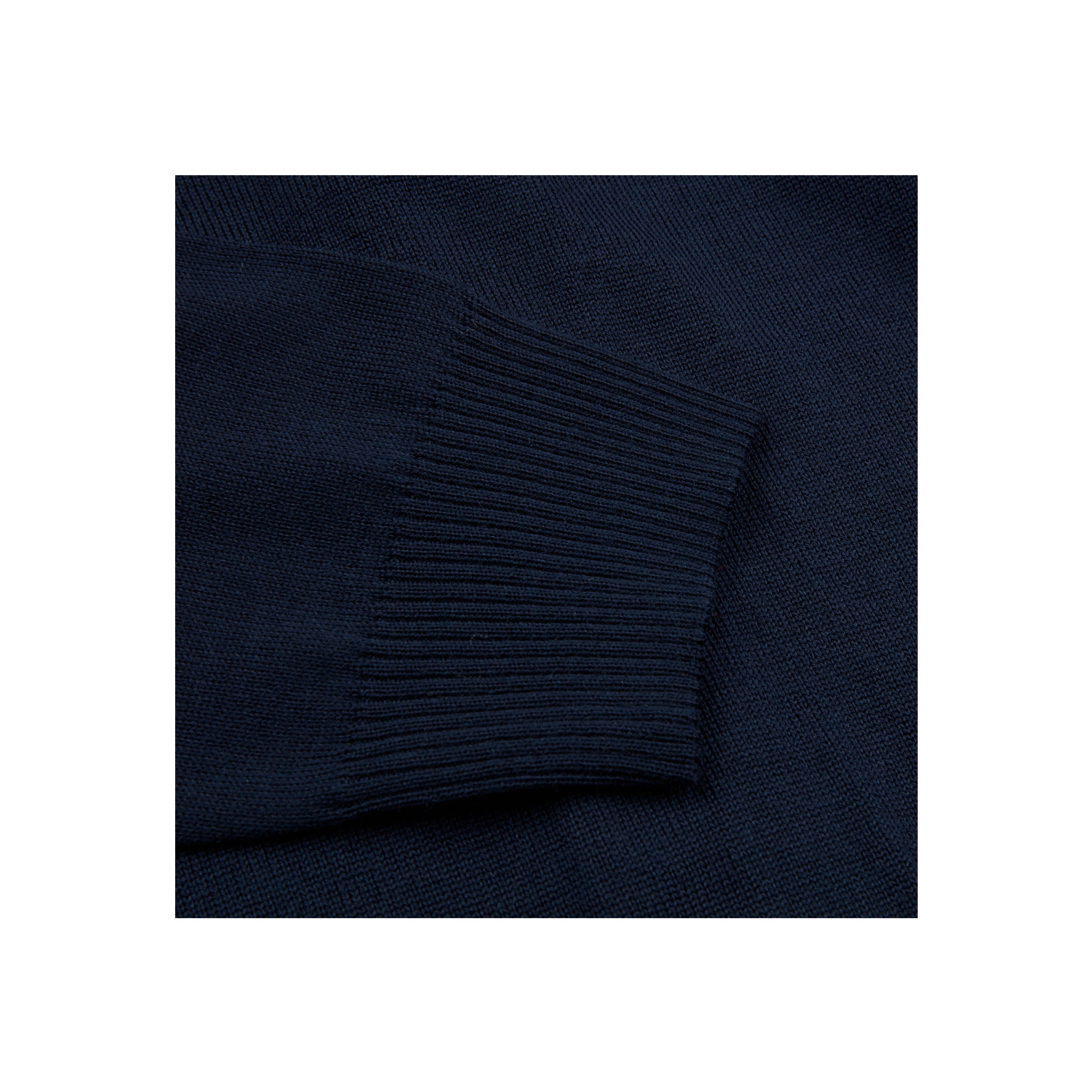 Cardigan Knitted Fullzip Merino - Navy