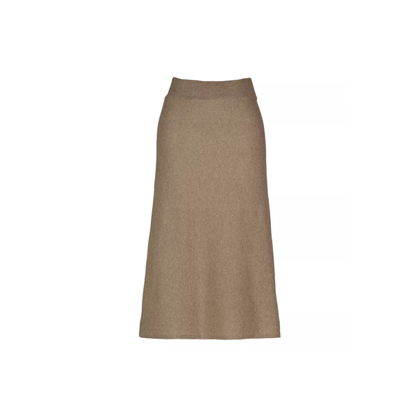 D1. Superfine Lambswool Skirt - Brown