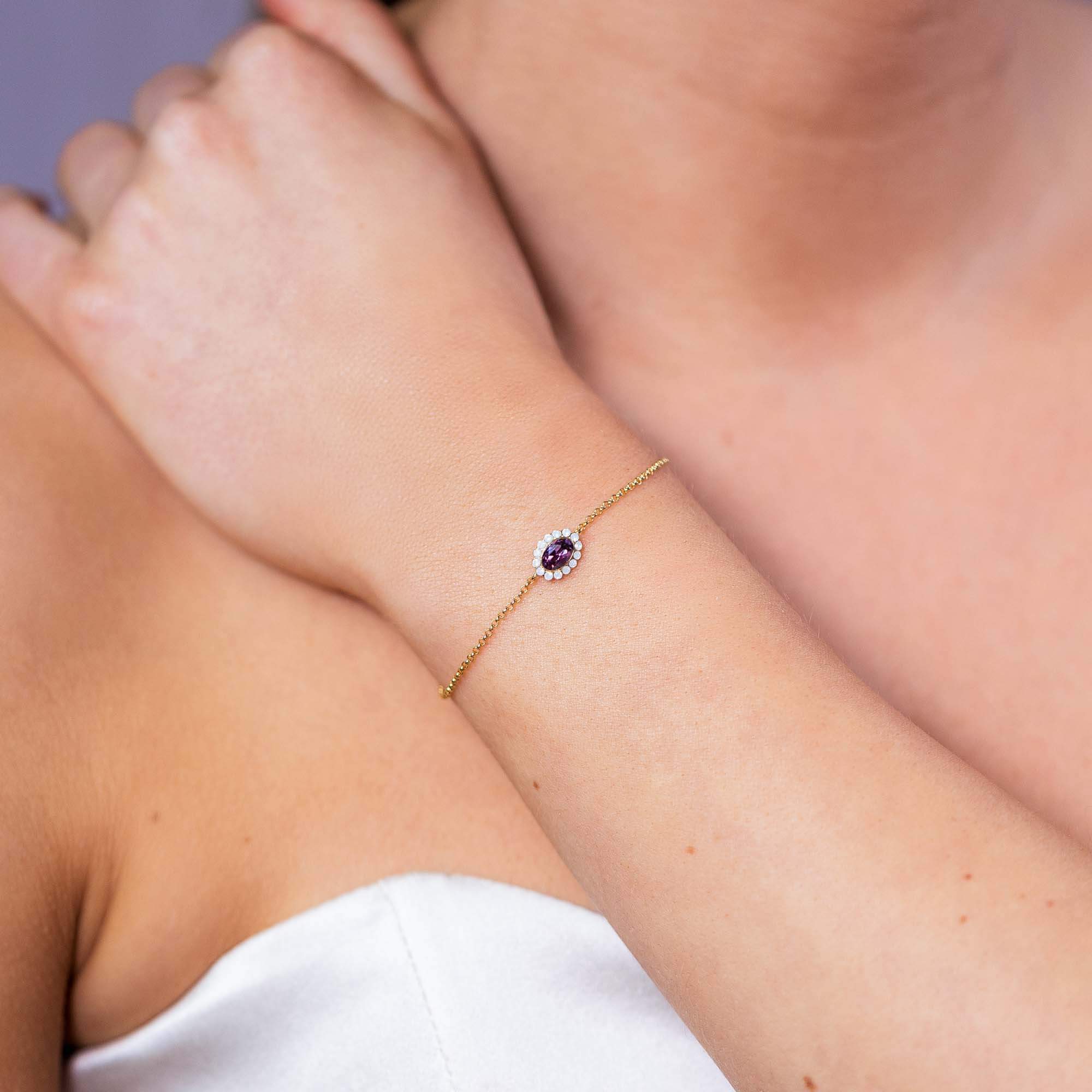 Petite Moon bracelet - Purple