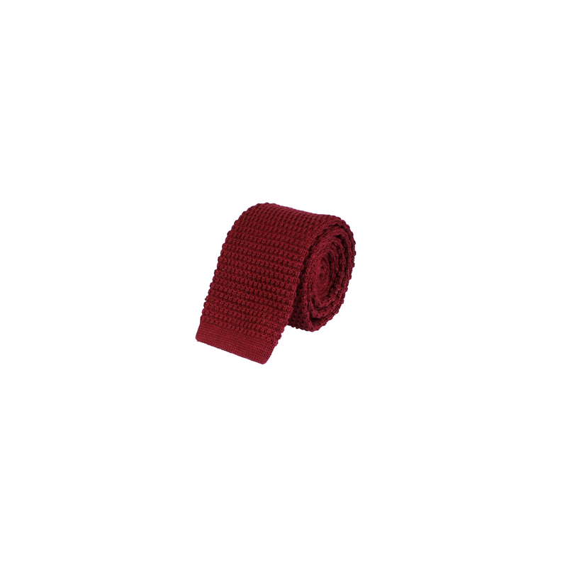 Knitted Tie - Red