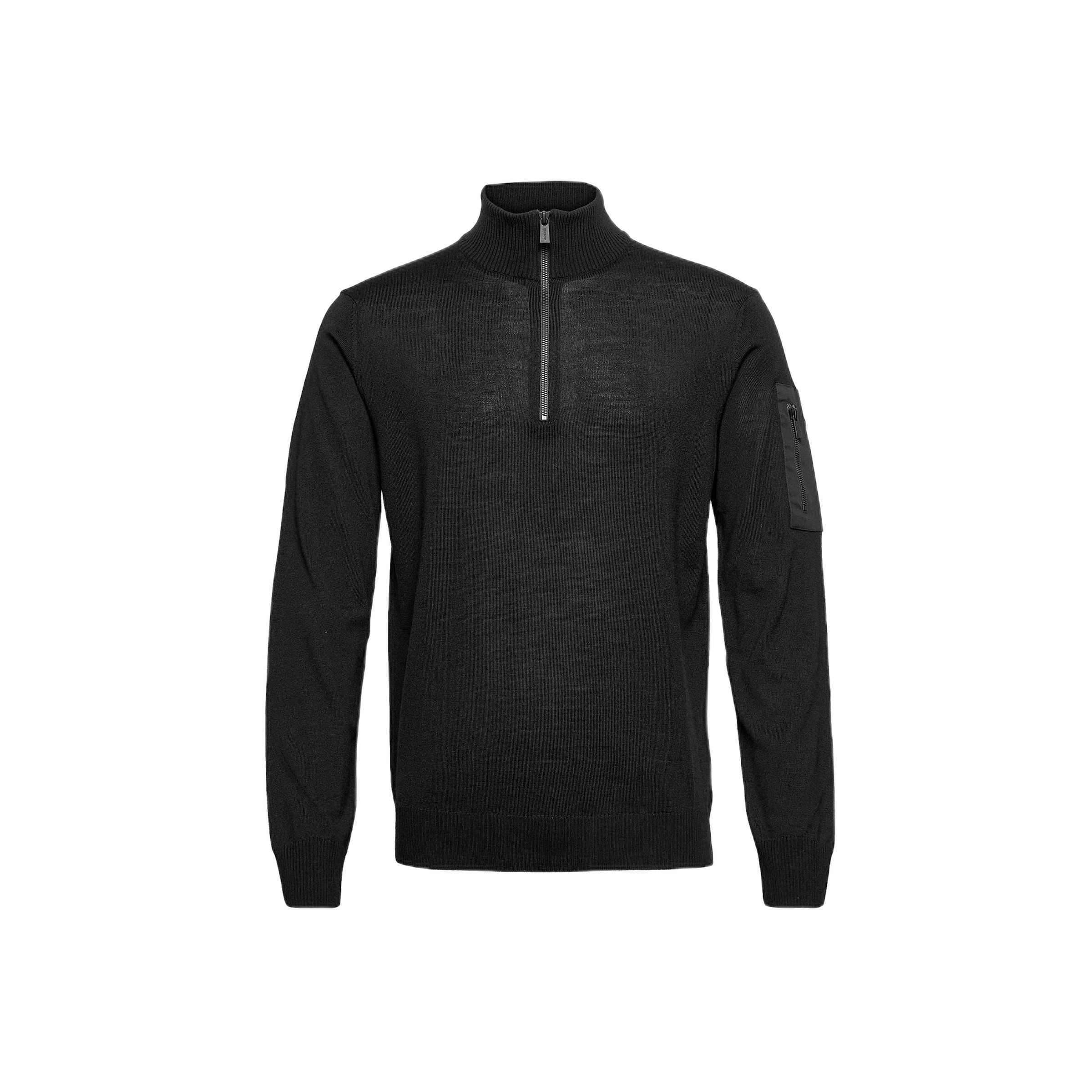 Lucca 1/2 Zip - Black