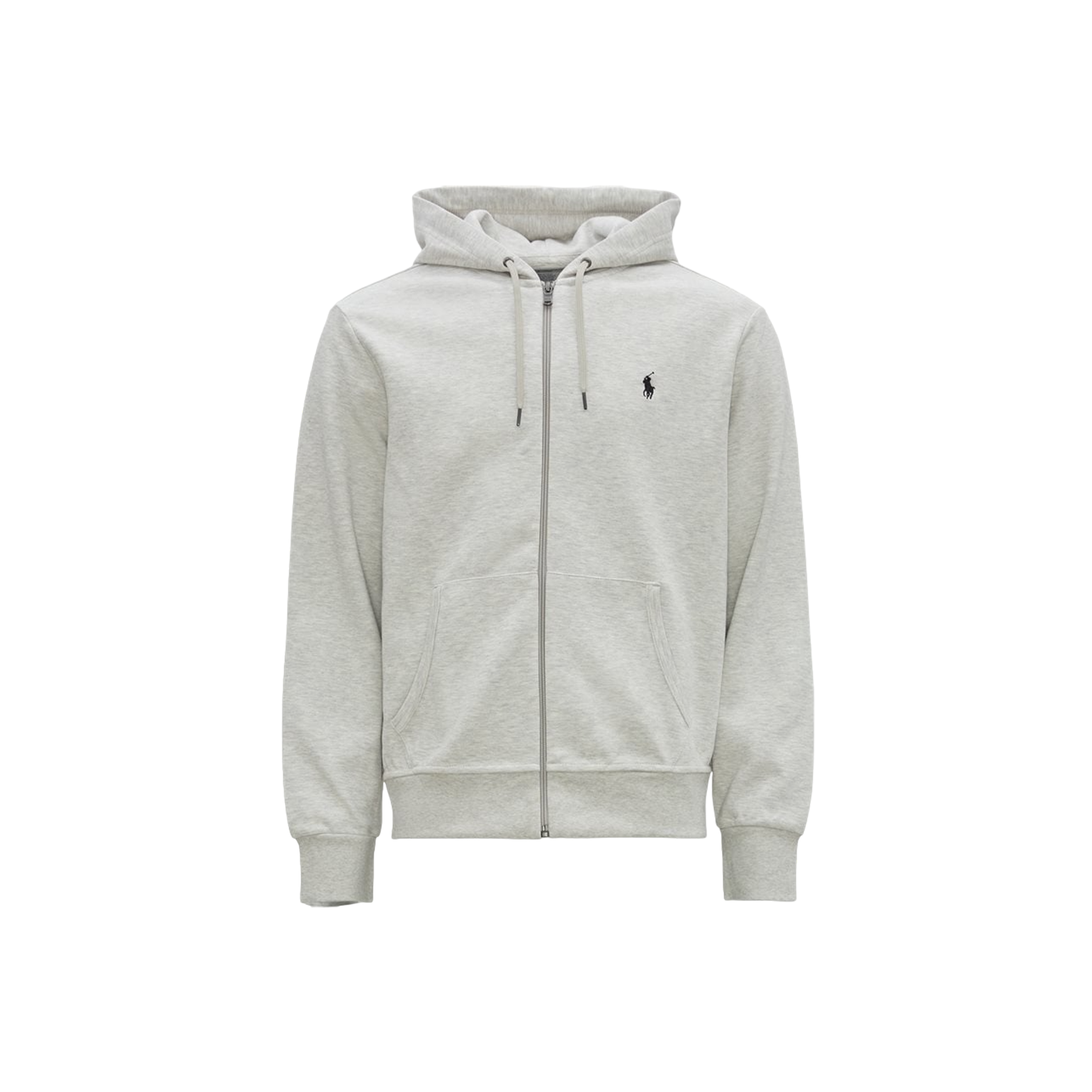 Double-Knit Full-Zip Hoodie - Grey