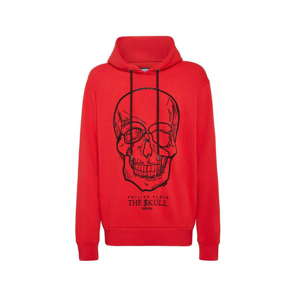 Hoodie sweatshirt stones Skull - Red