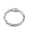 Boxy Pave Chain Bracelet - Silver