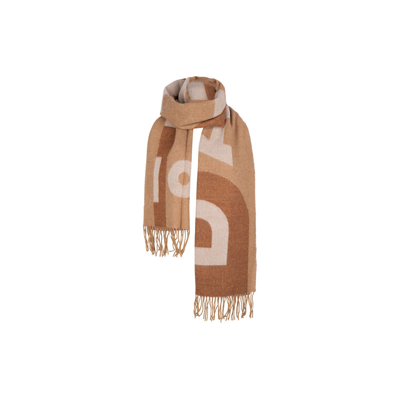 D6 logo scarf - Brown