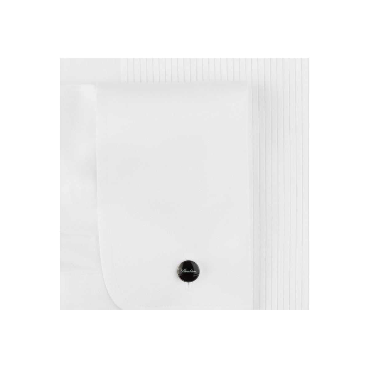 Regular C56 Fly Front Pleats DR Cuff - White