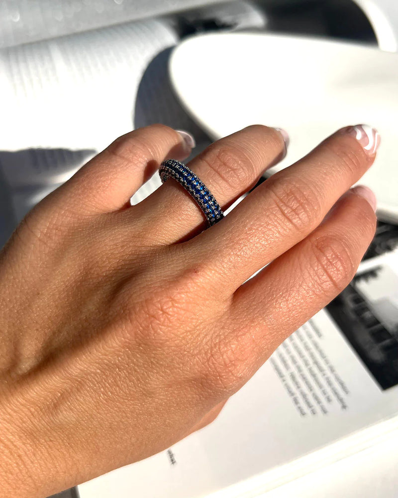 Pave Amalfi Ring - Blue