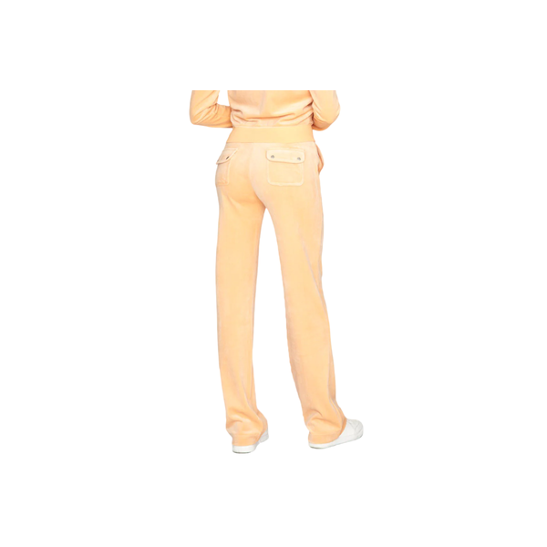 Del Ray Classic Velour Pant Pocket Design - Orange