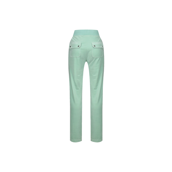 Del Ray Classic Velour Pant Pocket Design - Green
