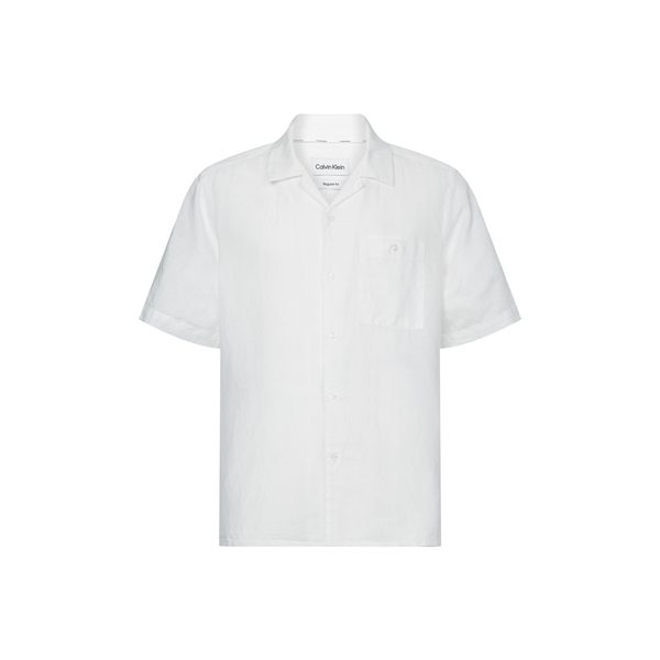 Linen Short Sleeve Shirt - White