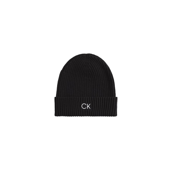 CLASSIC COTTON RIB BEANIE - Black