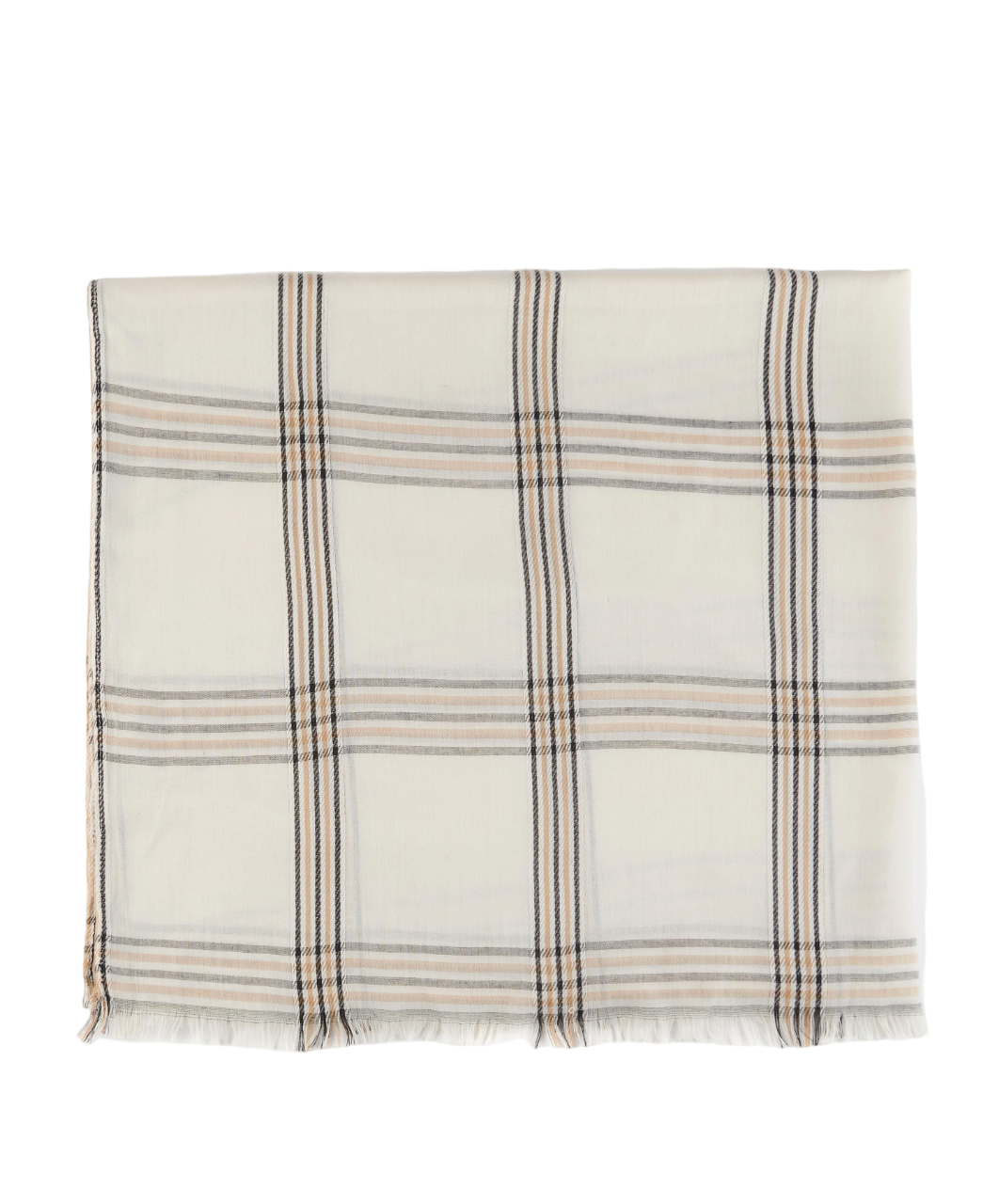 Barbour Jade Check Wrap - White